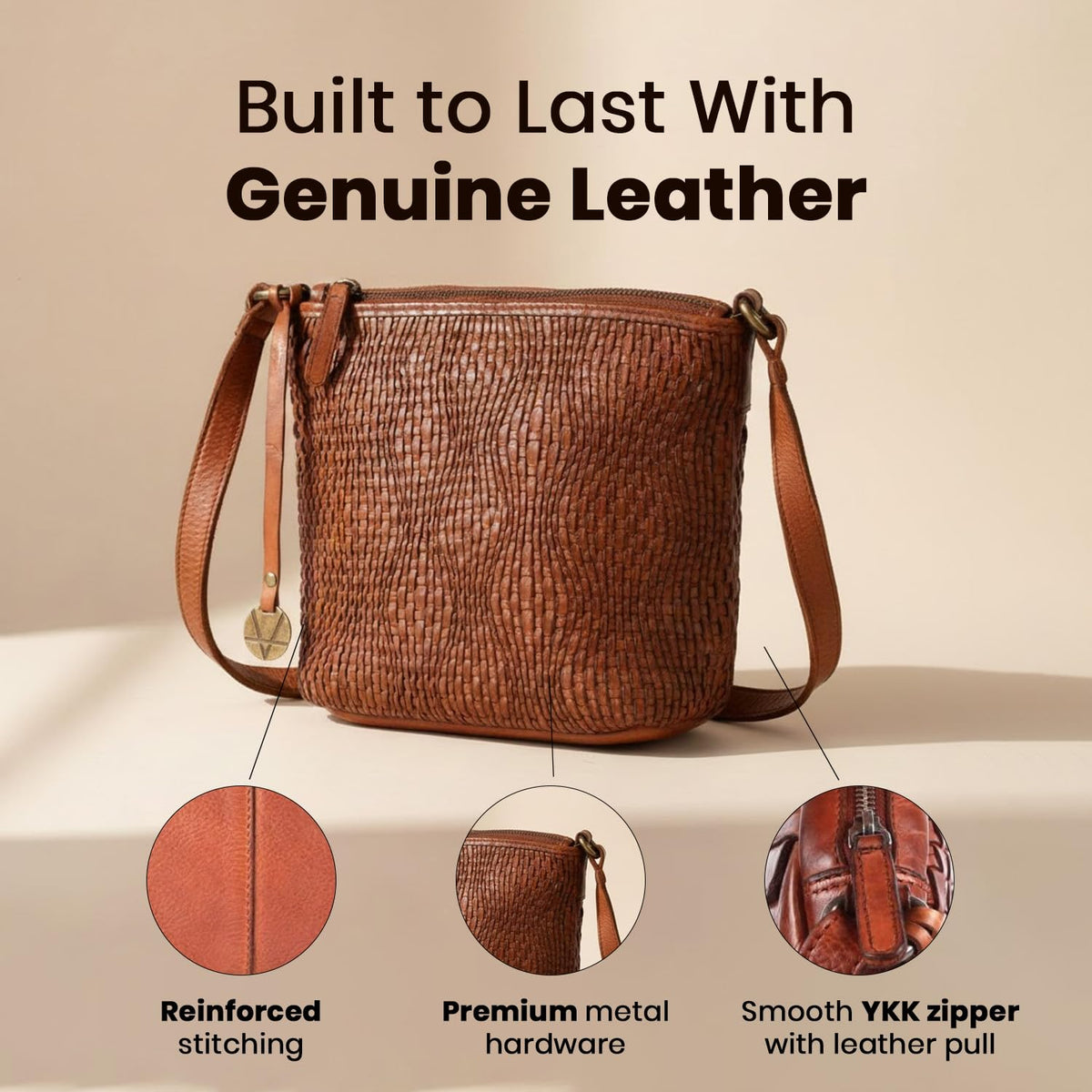 Genuine Leather Crossbody Sling Bag H39324