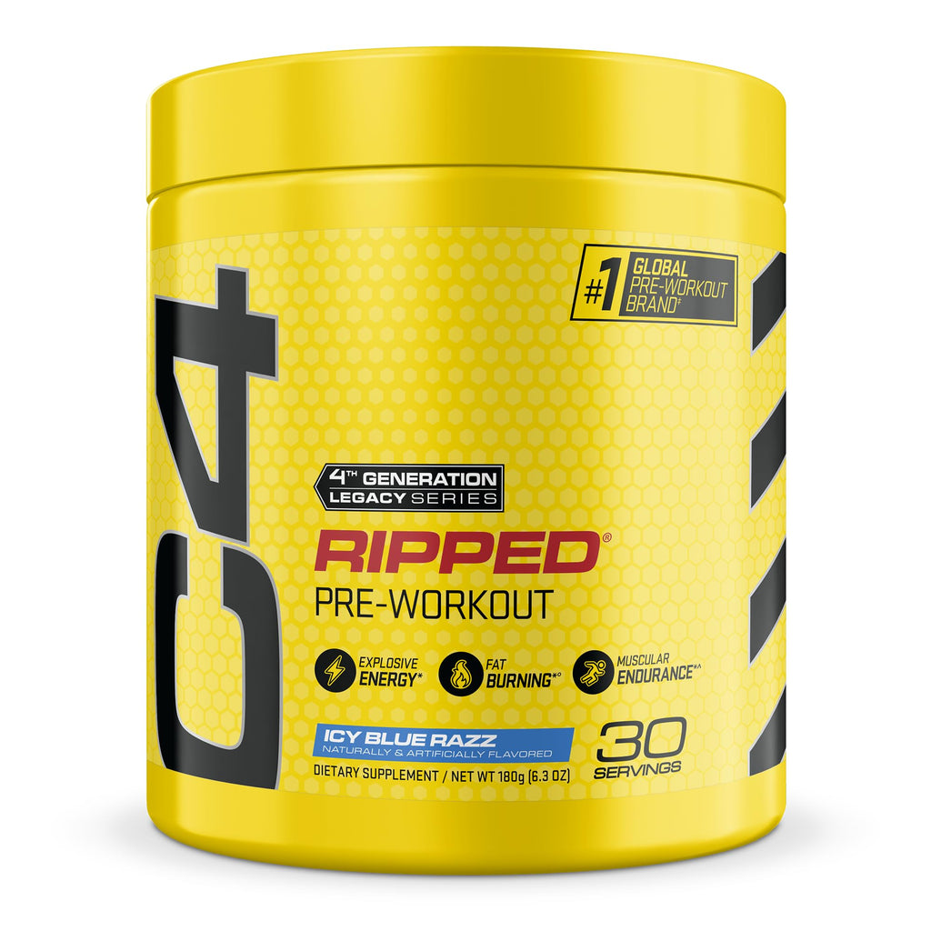 Icy Blue Razz 30 Servings Pre Workout Y578218