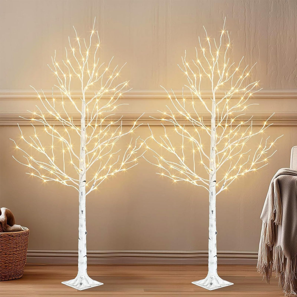 6ft Lighted Birch Tree Y86781