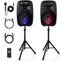 Portable 15-Inch 2000 Watt 2-Way Powered PA Speaker System G98725