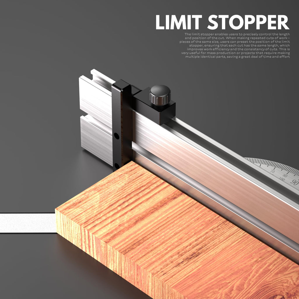 Miter Gauge for Table Saw with Miter Fence O95577