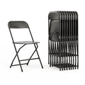 Black Plastic Folding Event Chair 10-Pack Y897040