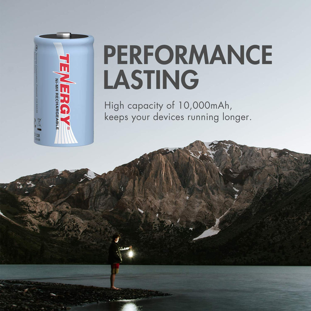 D Size 10000mAh NiMH Rechargeable Battery Q5417