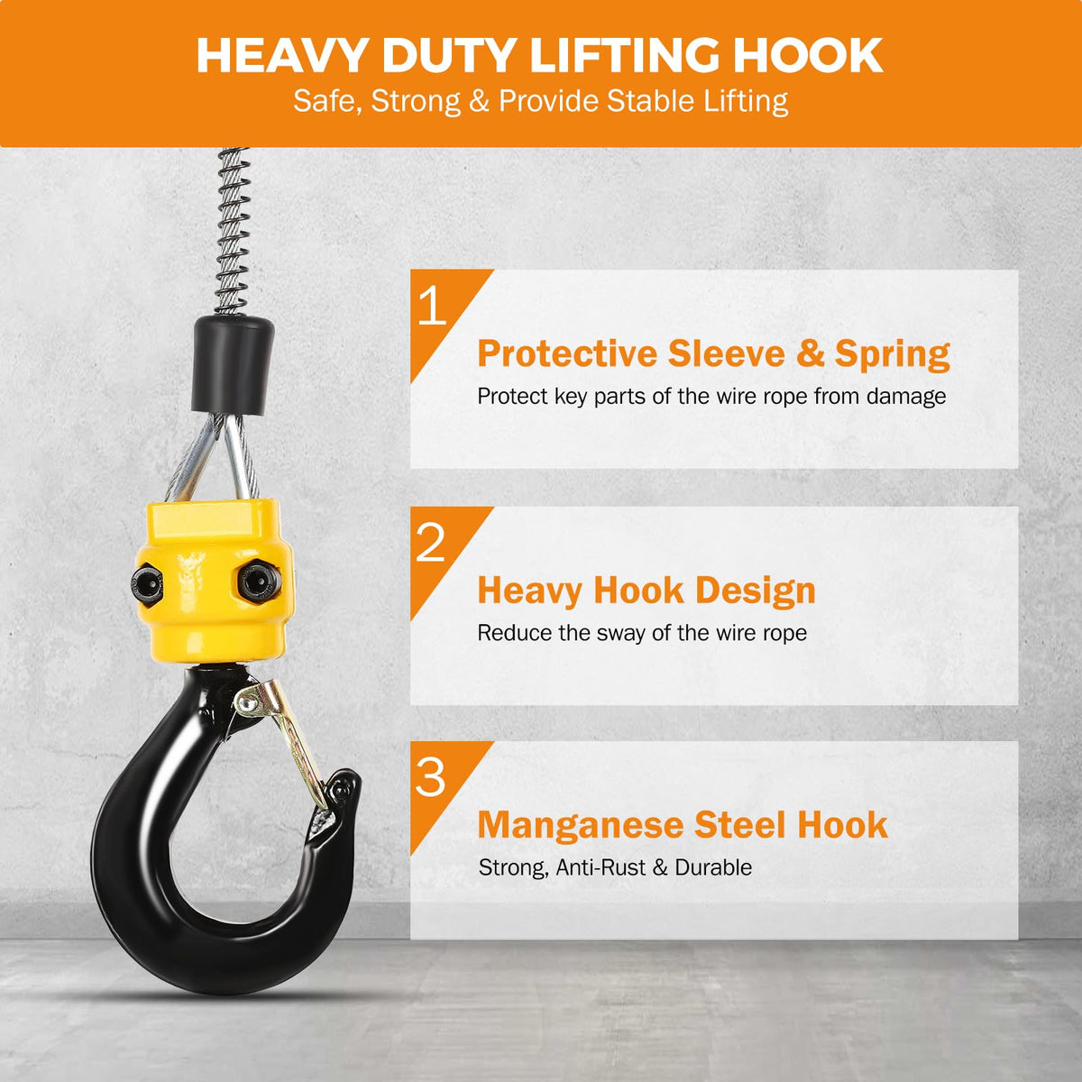 3-in-1 Portable Electric Hoist F12245