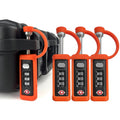 Orange 4-Pack 3-Dial Combo Lock V45361
