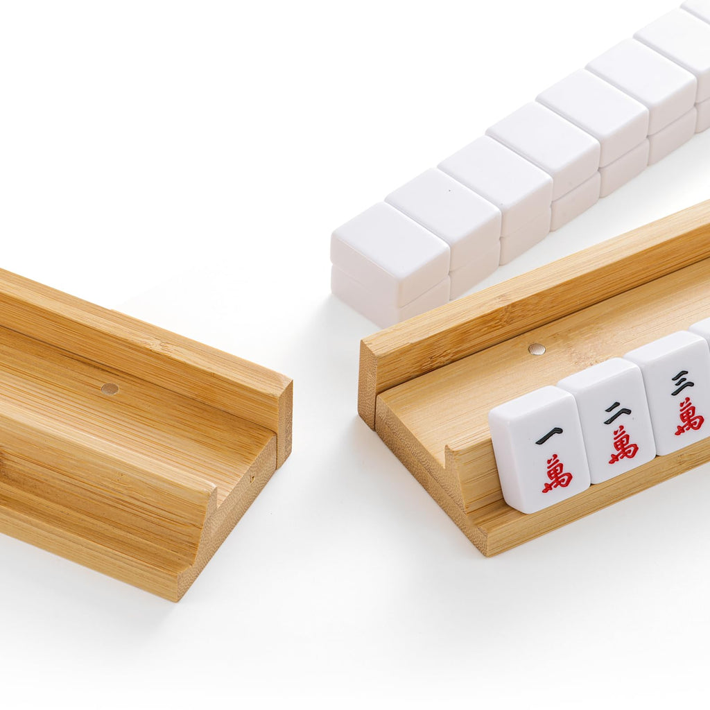 Bamboo Mahjong Racks with Magnetic Pushers U94109