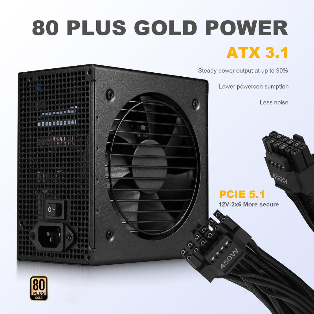 750W Fully Modular ATX 3.1 Power Supply Black M284676