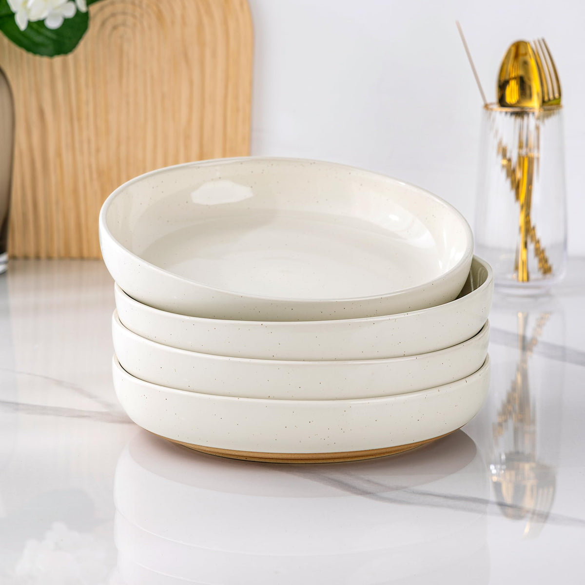 8.75'' Ceramic Stoneware Bowls Set of 4 S20903