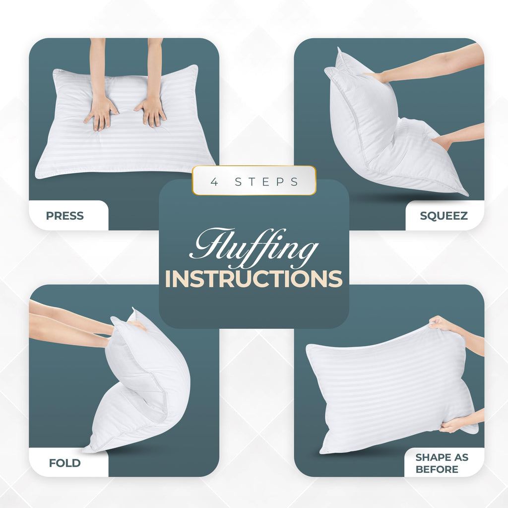 Queen Size Set of 2 Bed Pillows T80710