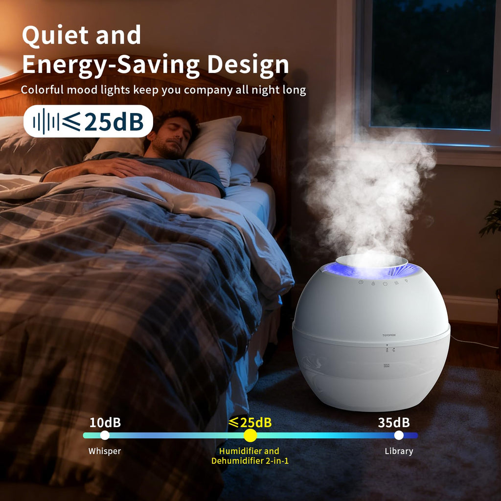 2-in-1 Dehumidifier & Humidifier with Purifier, 101oz Tank I987599