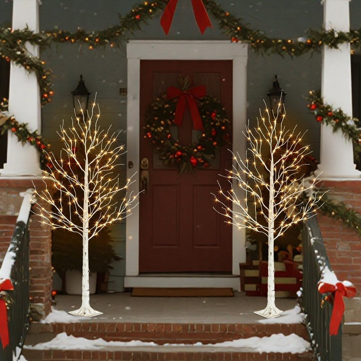 6ft Lighted Birch Tree Y86781