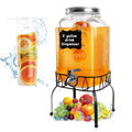 2 Gallon Glass Beverage Dispenser Jar Z2513