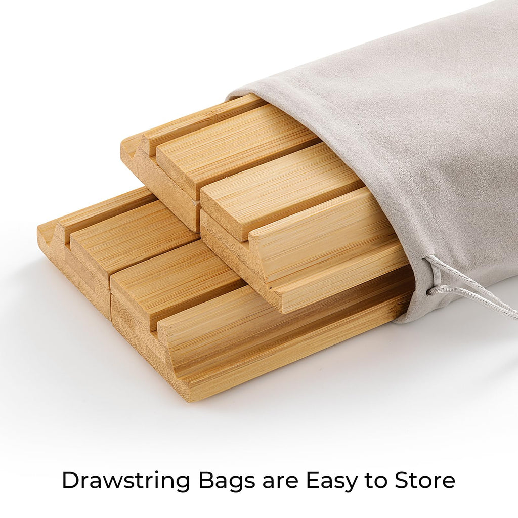 Bamboo Mahjong Racks with Magnetic Pushers U94109
