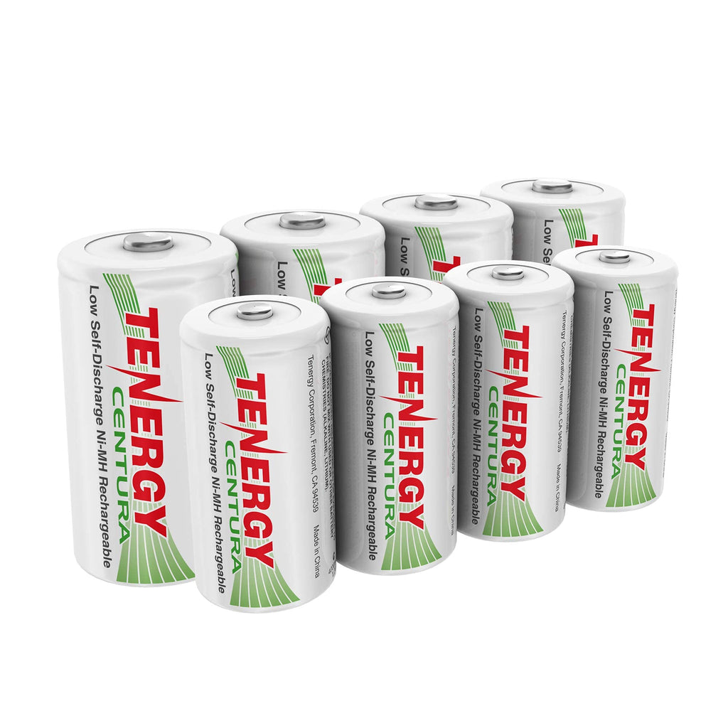 8 Pack NiMH Rechargeable C D Batteries F512759