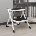 2 Step Folding Metal Step Stool with Anti-Slip Pedal A470
