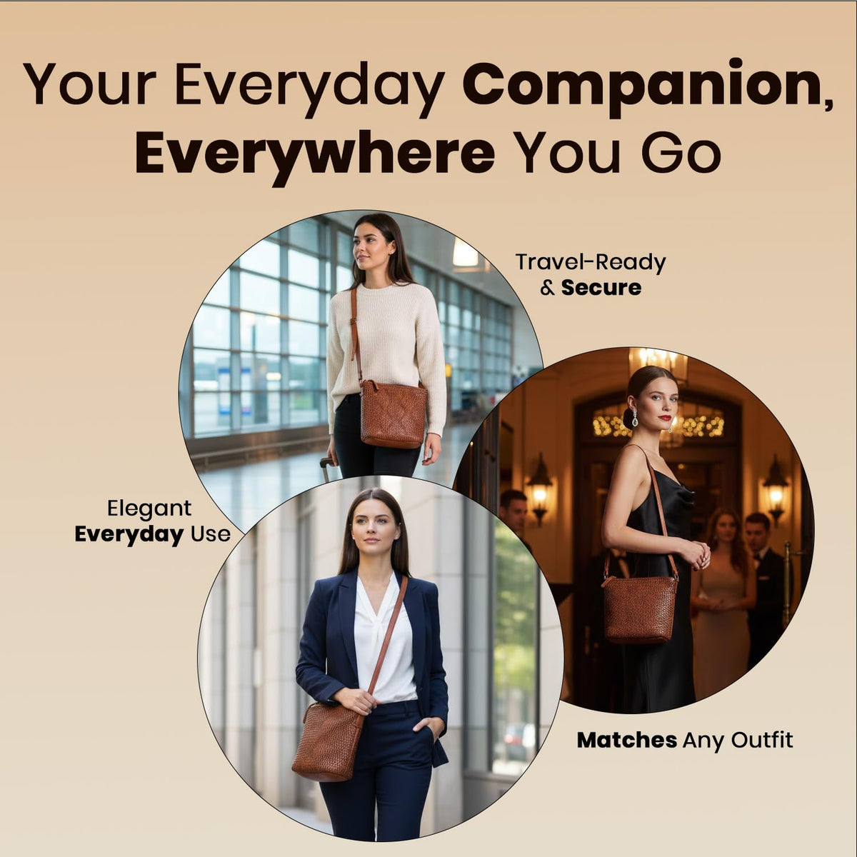 Genuine Leather Crossbody Sling Bag H39324