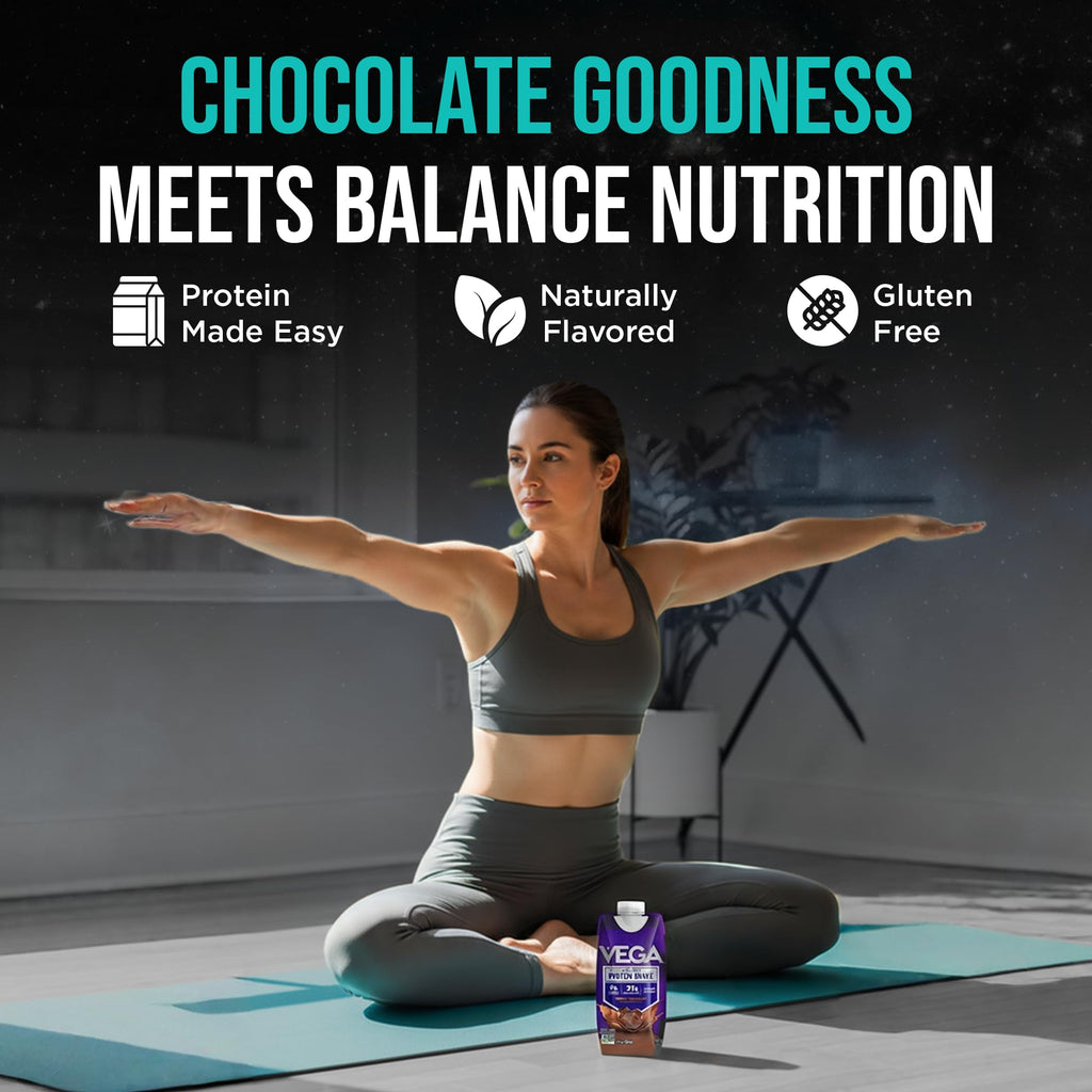 Creamy Chocolate Vegan Protein Shake 21g 330ml 12 Pack K484