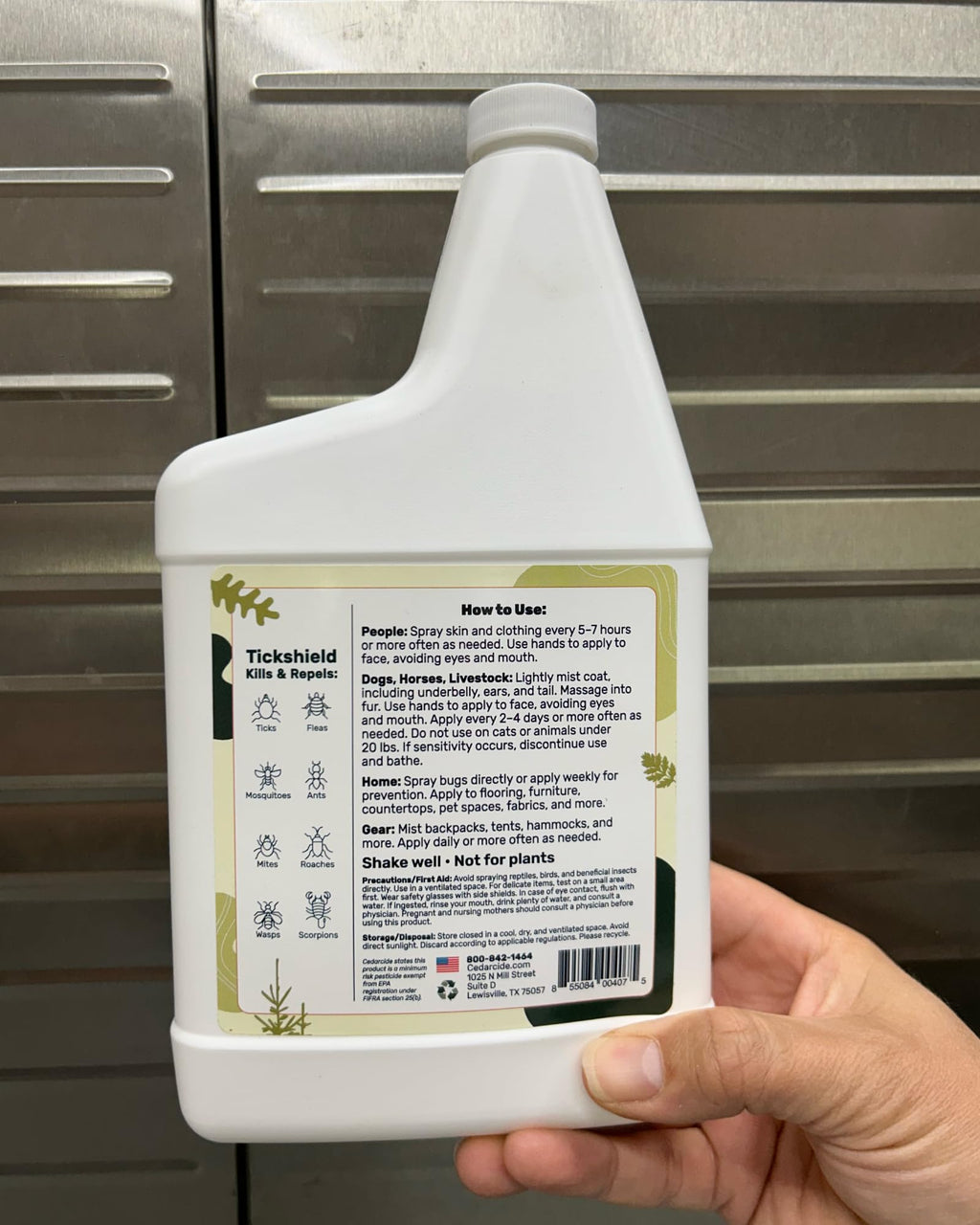 Cedar Oil Spray for Ticks, Fleas, Chiggers & Mosquitoes S577262