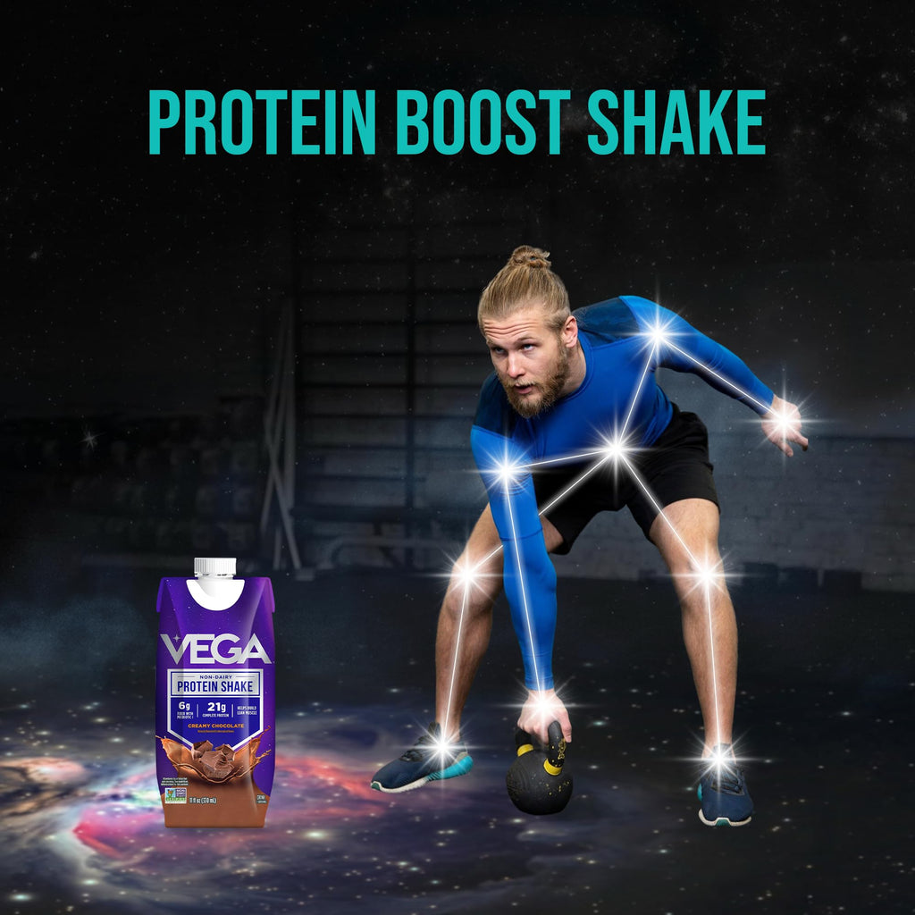 Creamy Chocolate Vegan Protein Shake 21g 330ml 12 Pack K484