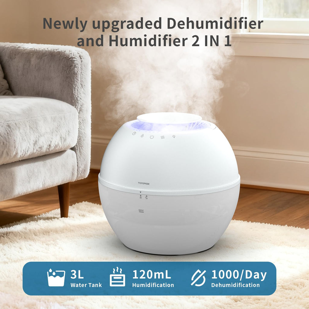 2-in-1 Dehumidifier & Humidifier with Purifier, 101oz Tank I987599