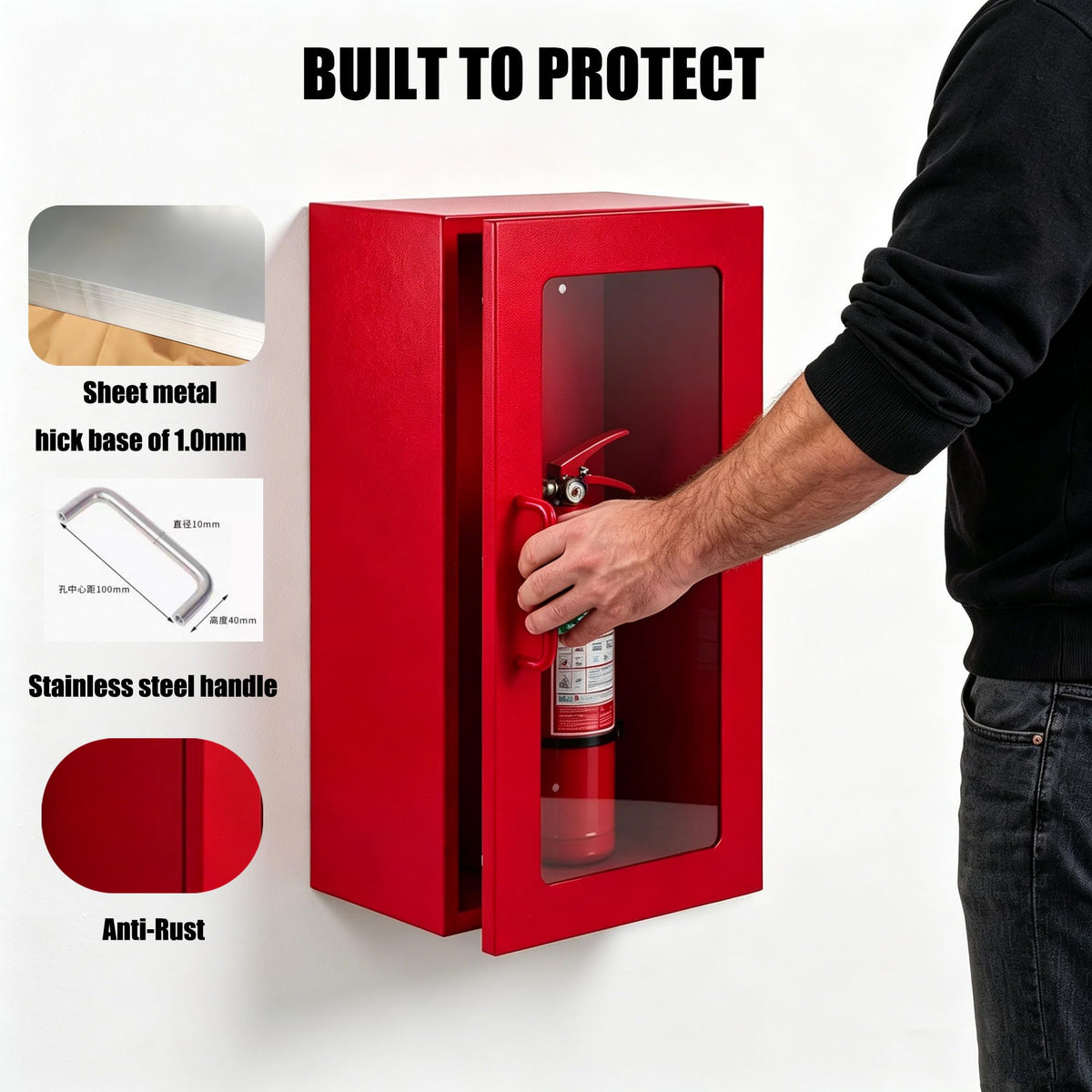 5lb Steel Fire Extinguisher Cabinet M147