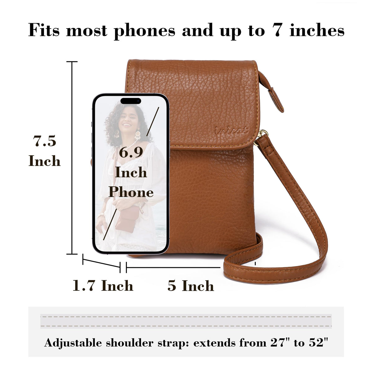Small Vegan Leather Crossbody Bag S4210