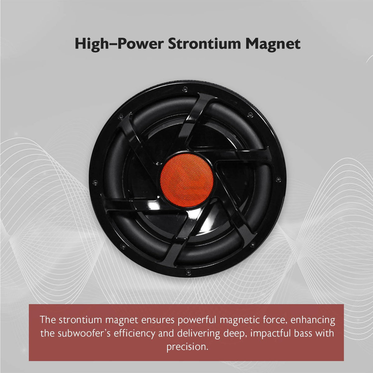 10" Powered Car Subwoofer with Enclosure A25003