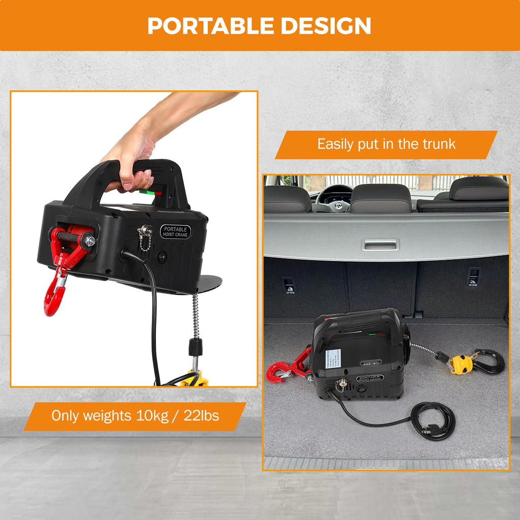 3-in-1 Portable Electric Hoist F12245