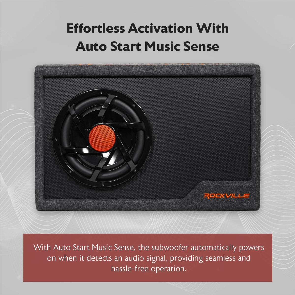 10" Powered Car Subwoofer with Enclosure A25003
