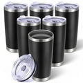 6 Pack 20oz Stainless Steel Insulated Tumbler with Lid K933510