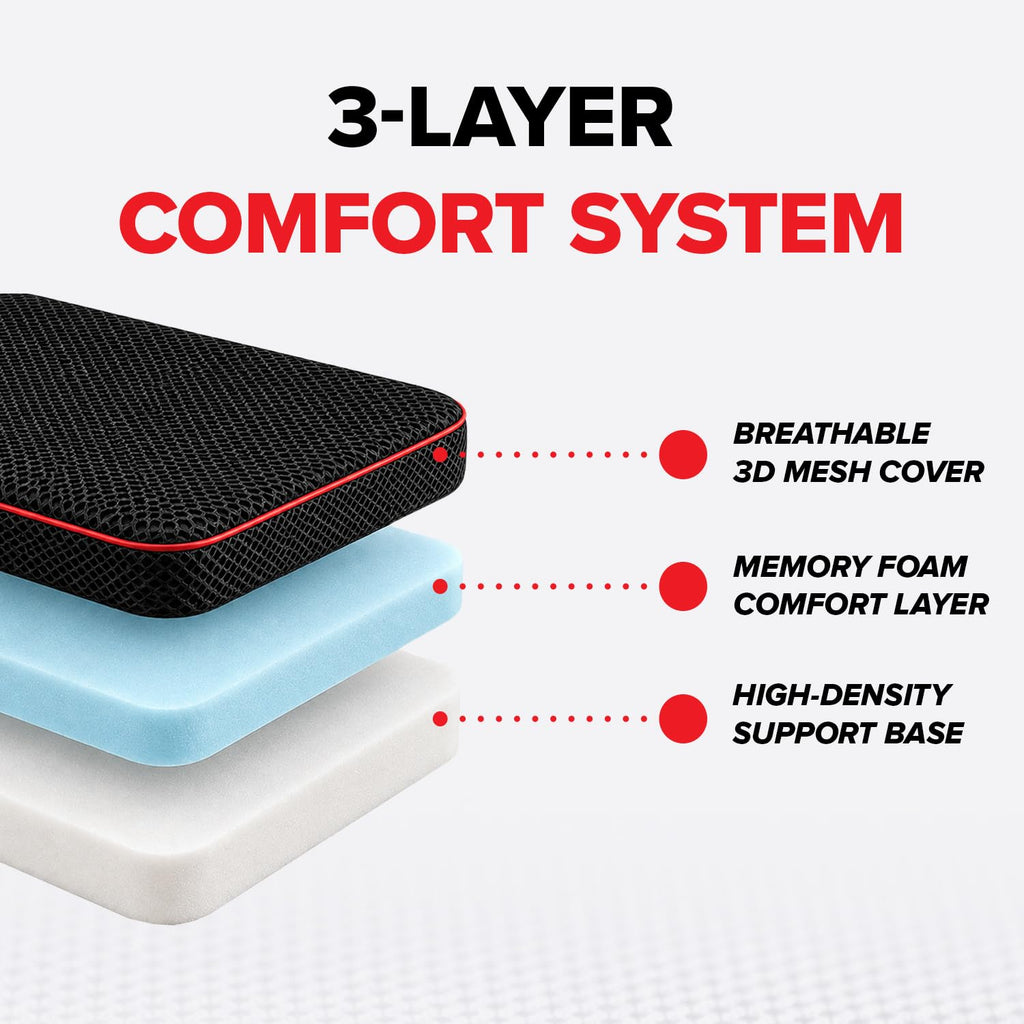 2.5" Thick Foam Stadium Seat Cushion, 2-Pack T207