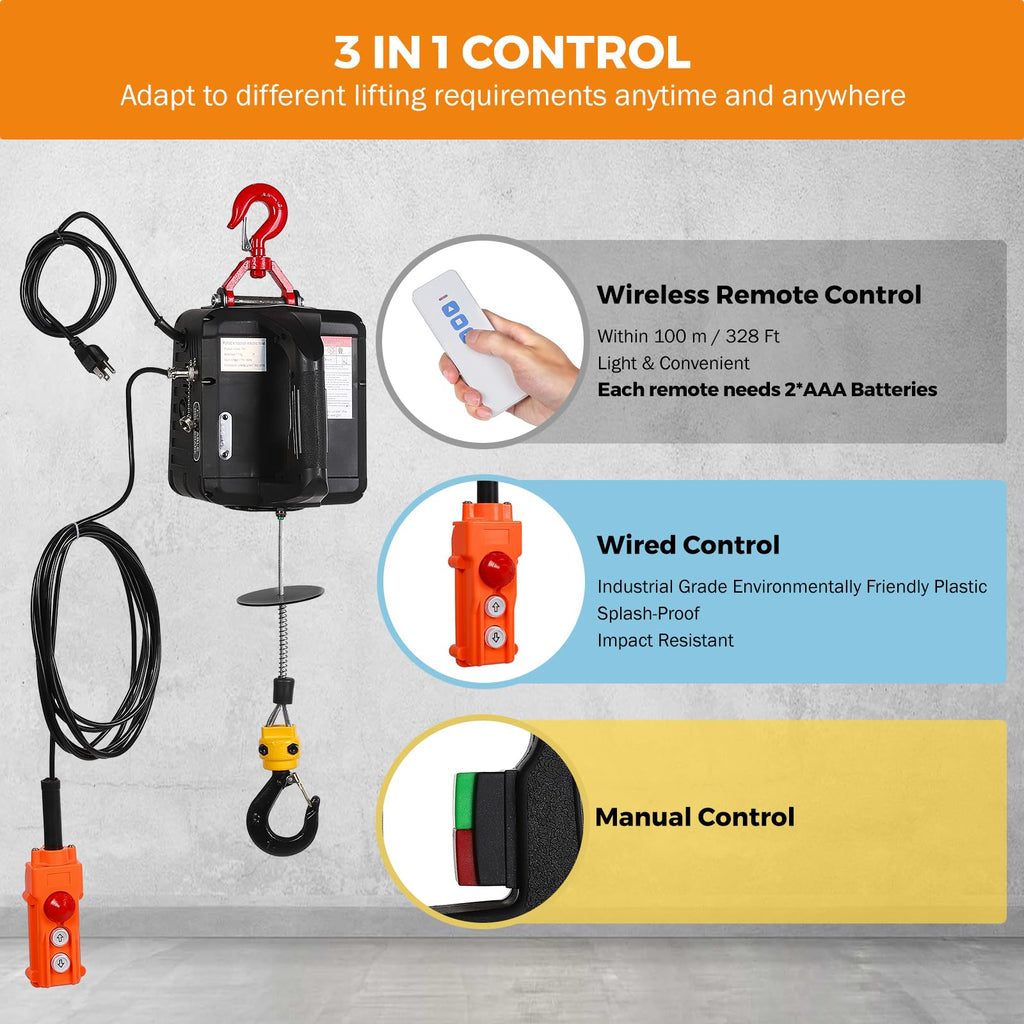 3-in-1 Portable Electric Hoist F12245