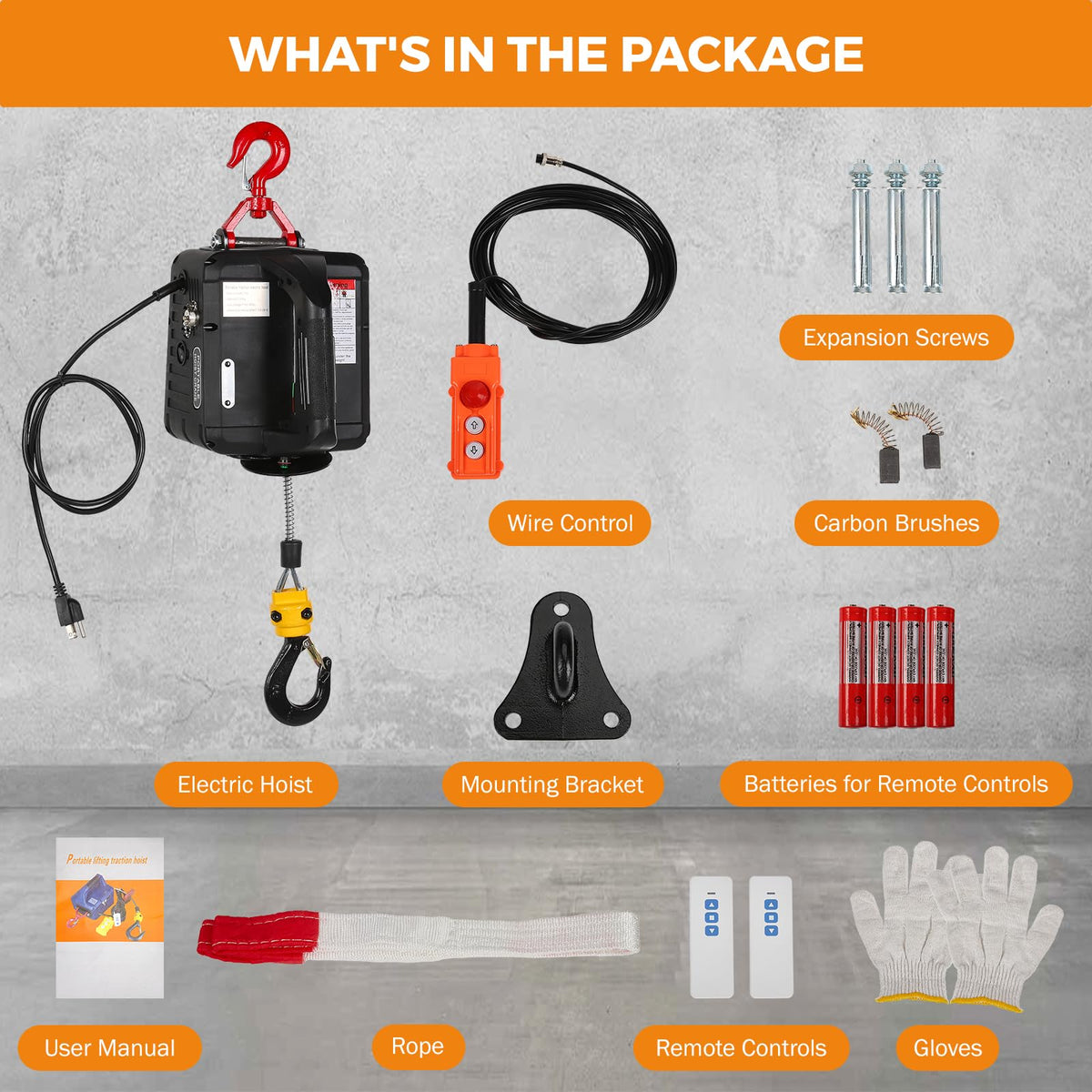 3-in-1 Portable Electric Hoist F12245
