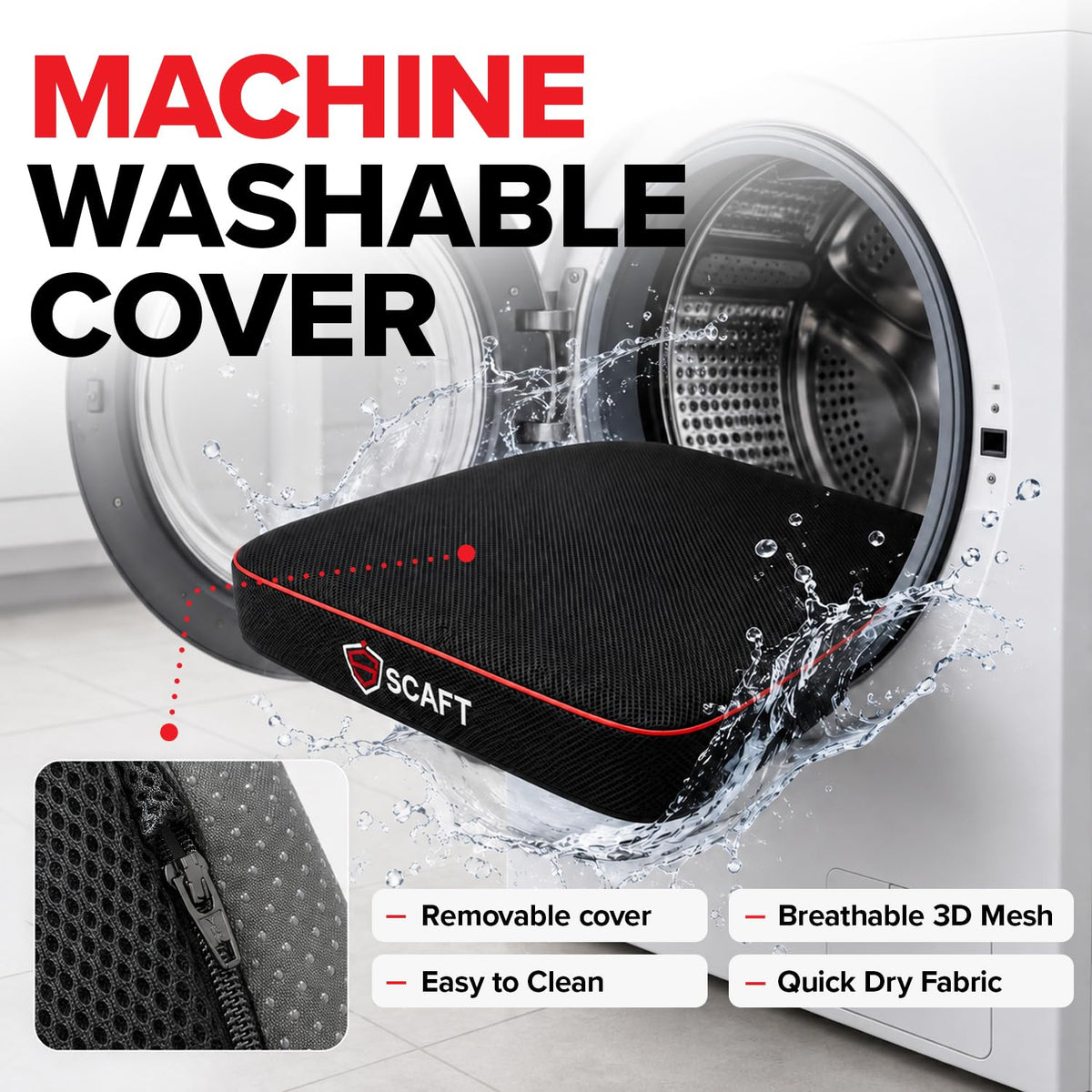 2.5" Thick Foam Stadium Seat Cushion, 2-Pack T207