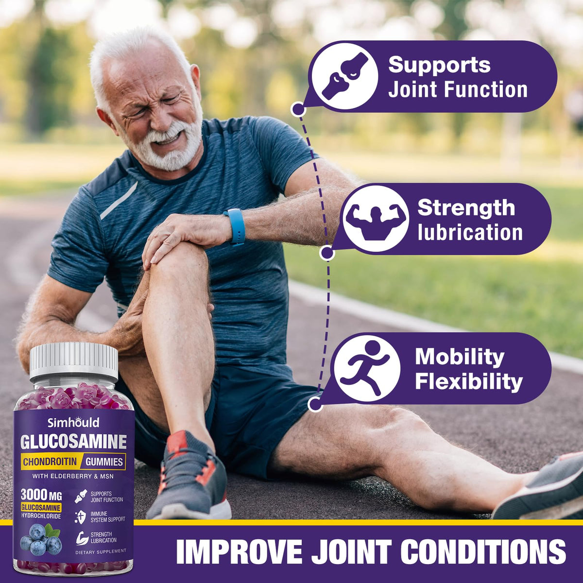 Glucosamine Chondroitin Gummies with MSM & Elderberry G681485