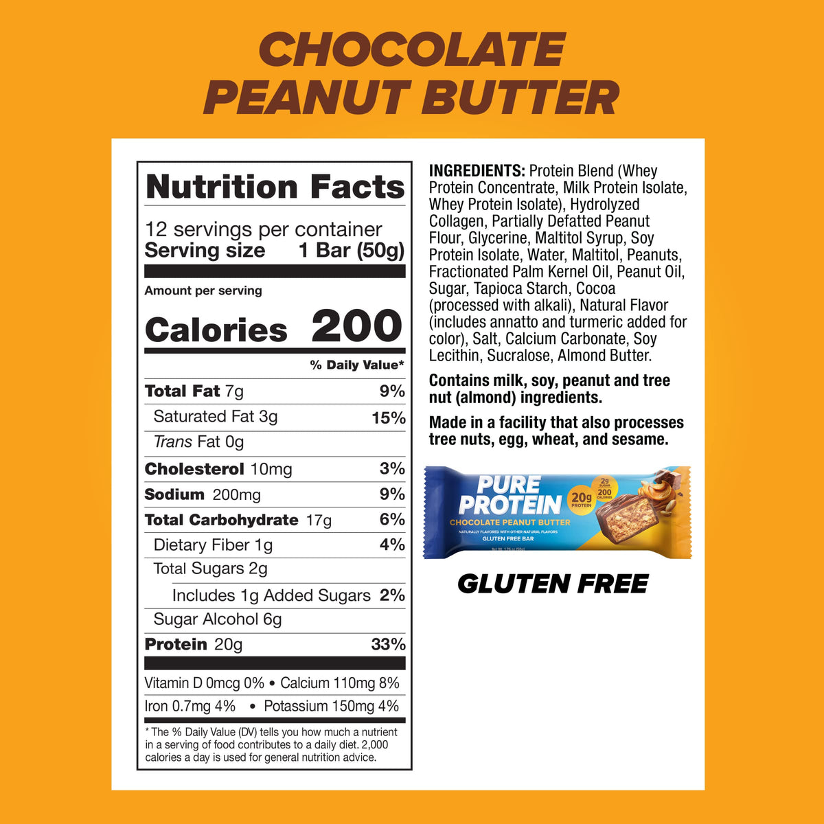Chocolate Peanut Butter Protein Shake & Bars 1.76oz 12 Count S6319