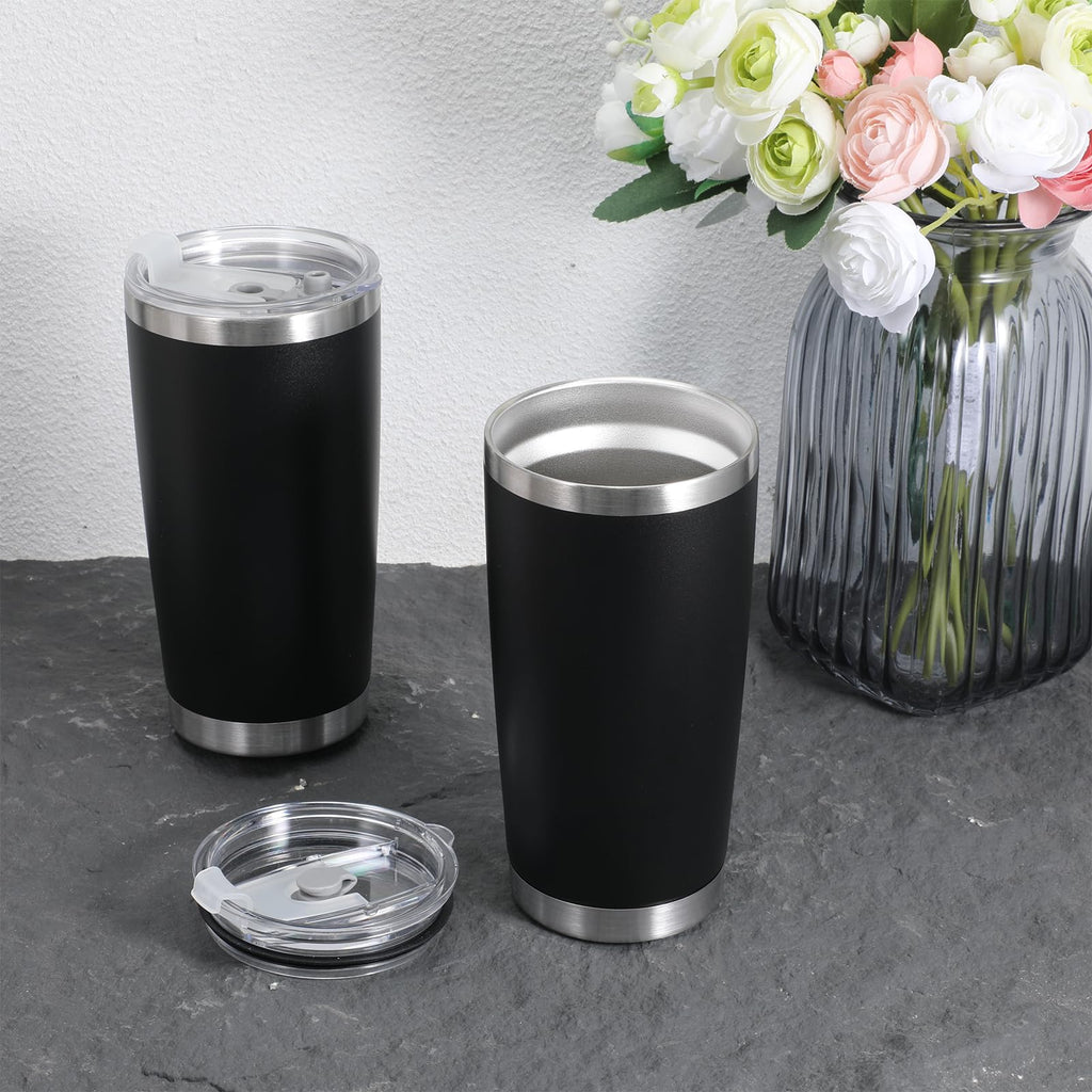 6 Pack 20oz Stainless Steel Insulated Tumbler with Lid K933510