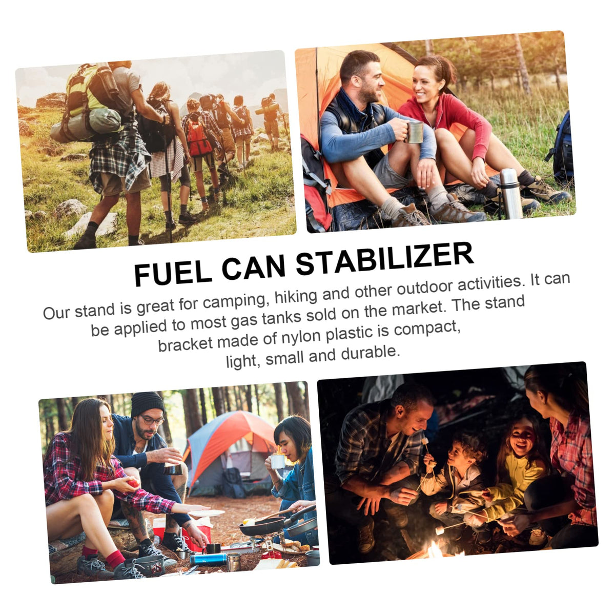 Folding Fuel Can Stabilizer Stand for Camping Stoves T537263