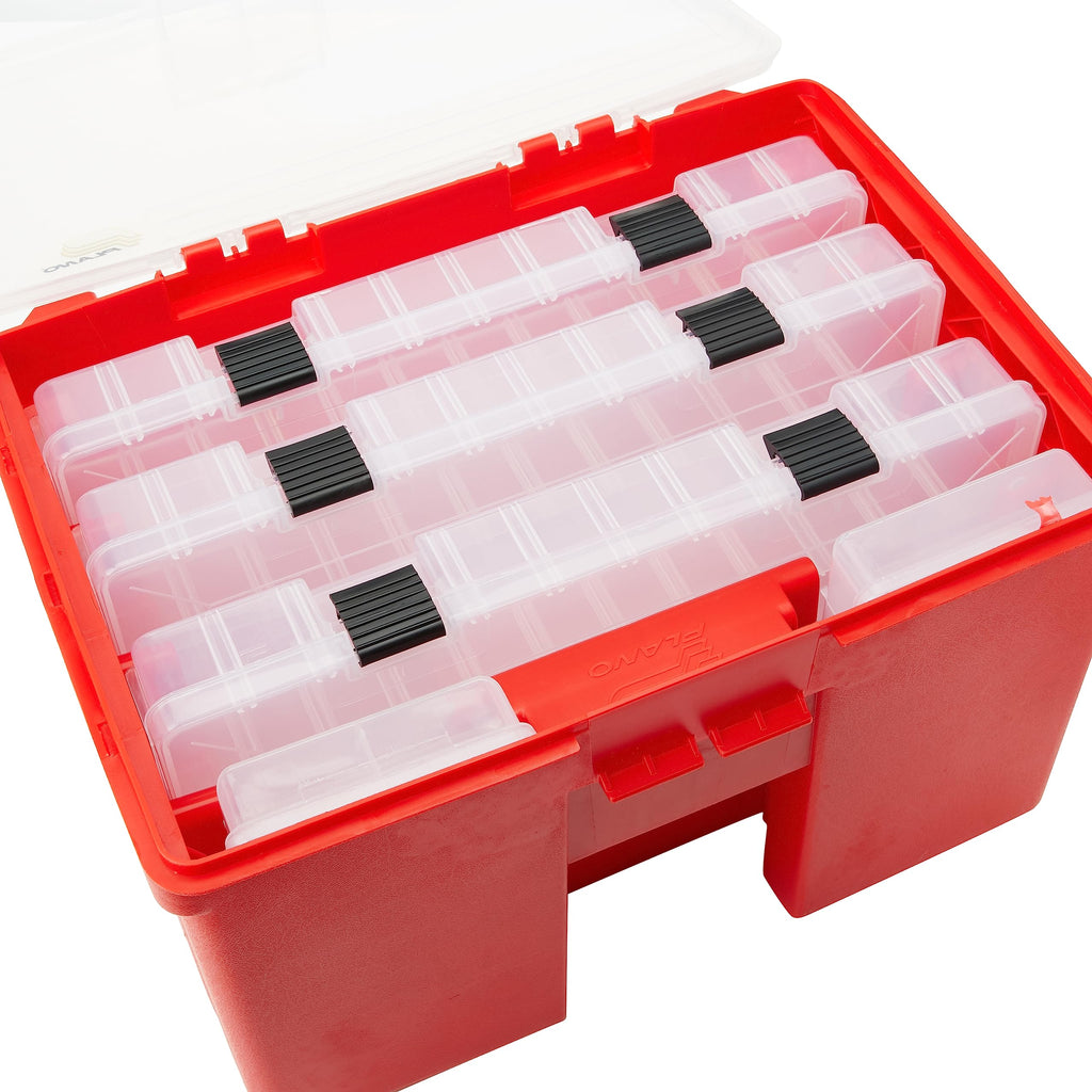 Portable Stow Away Rack Organizer with Cover, Red B5634