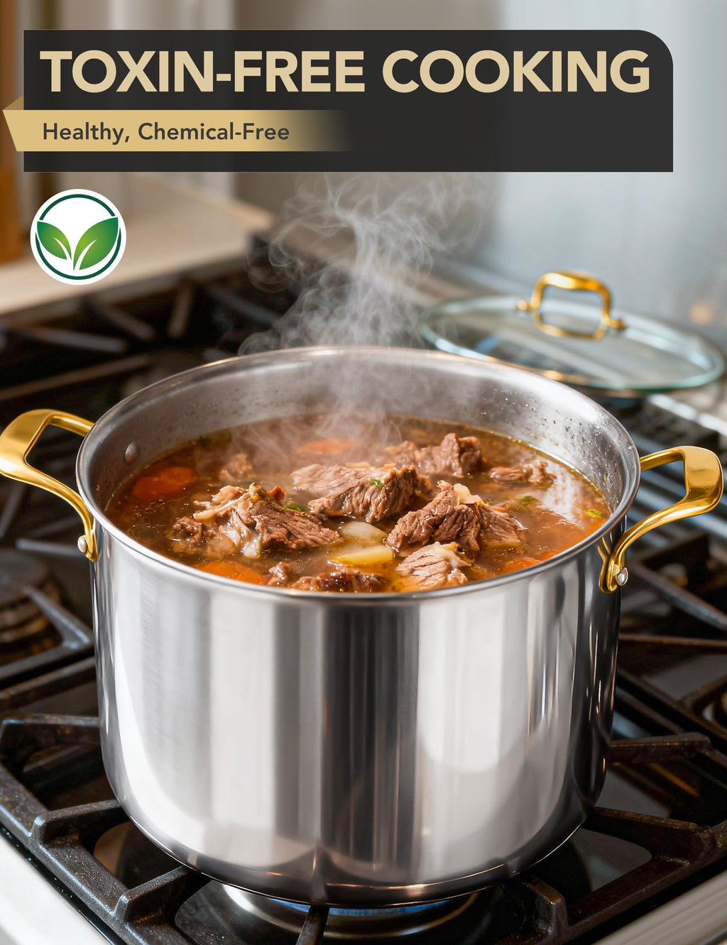 20 Quart Stainless Steel Stock Pot with Lid J9323
