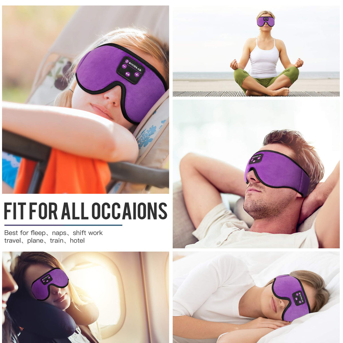 Sleep Mask with Bluetooth Headphones F928