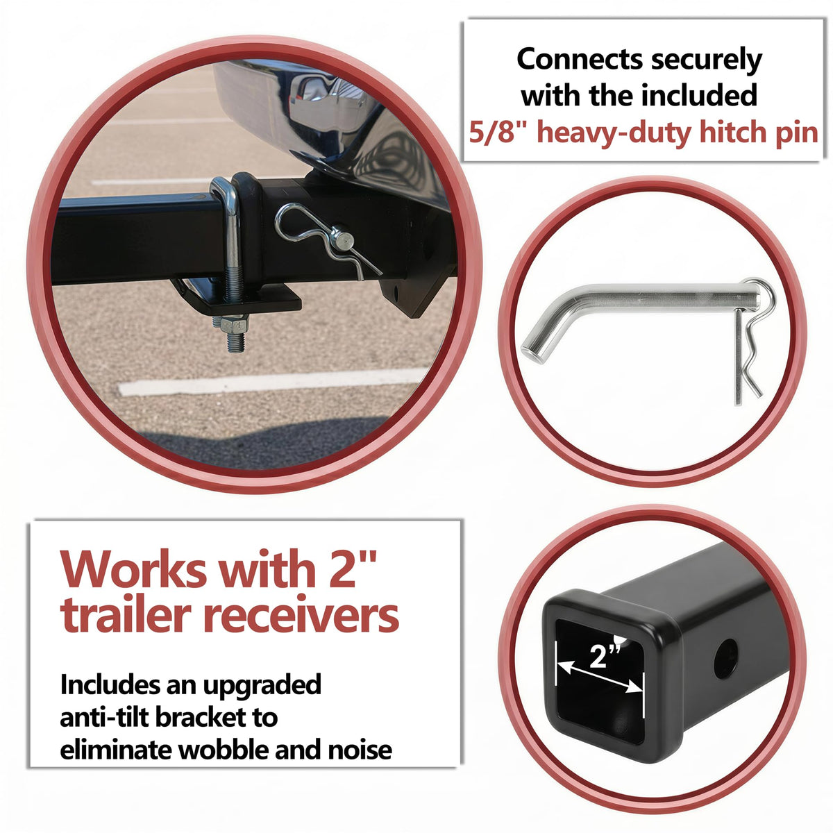 50" Aluminum Wheelchair Carrier with Ramp K517