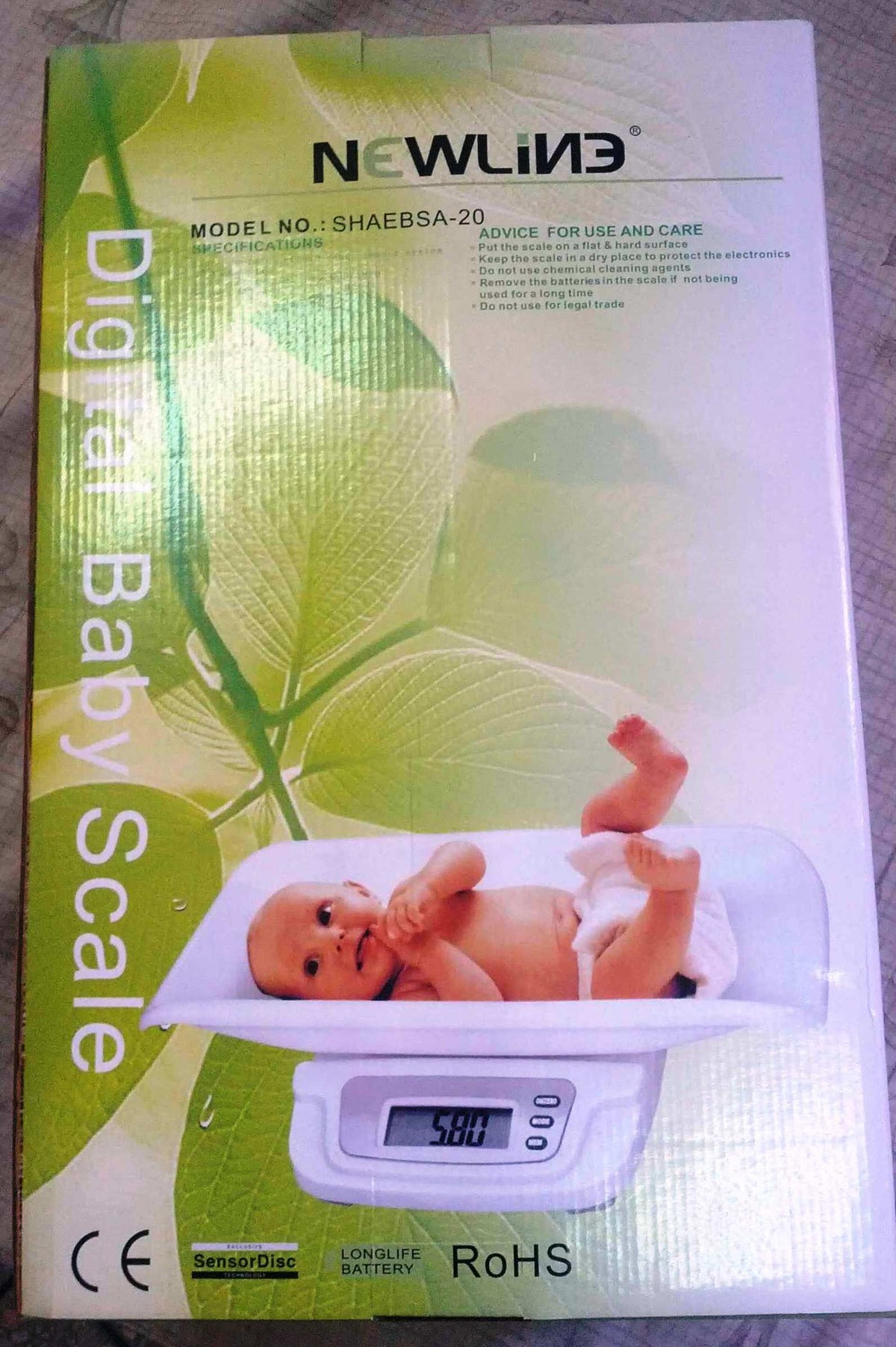White Digital Baby Scale W86752