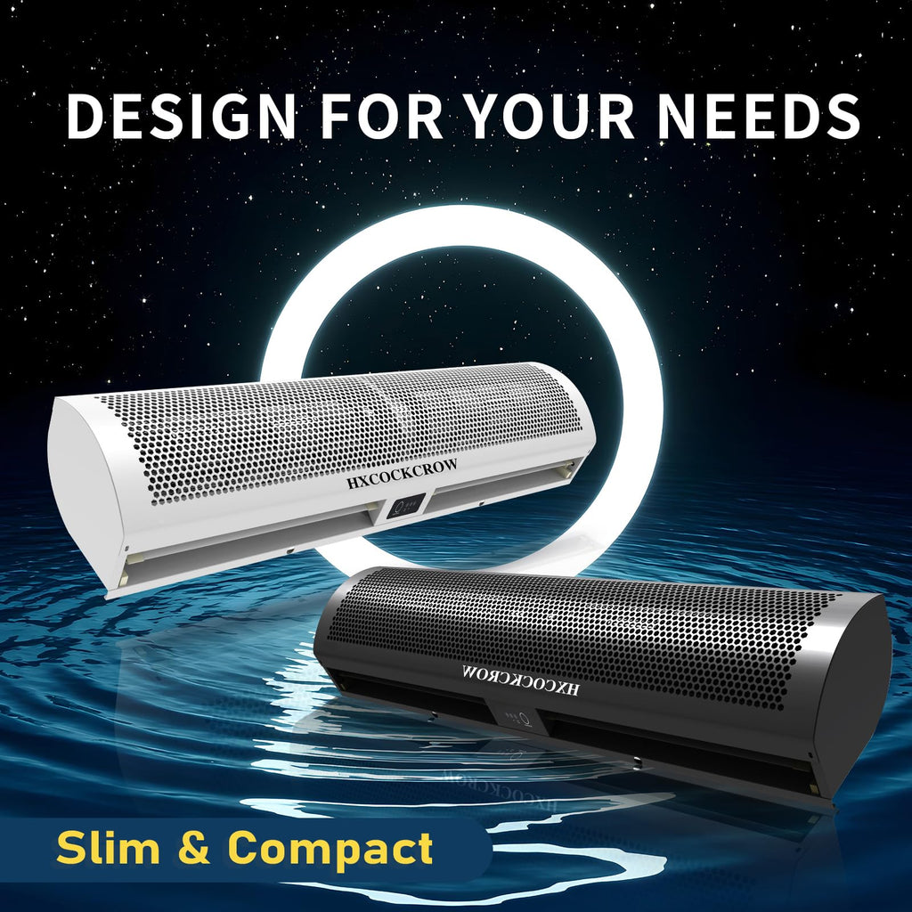 36 Inch Matte Black Wall Mounted Air Curtain A5701