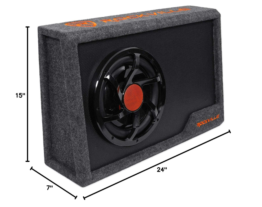 10" Powered Car Subwoofer with Enclosure A25003