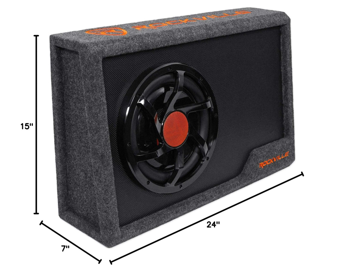 10" Powered Car Subwoofer with Enclosure A25003