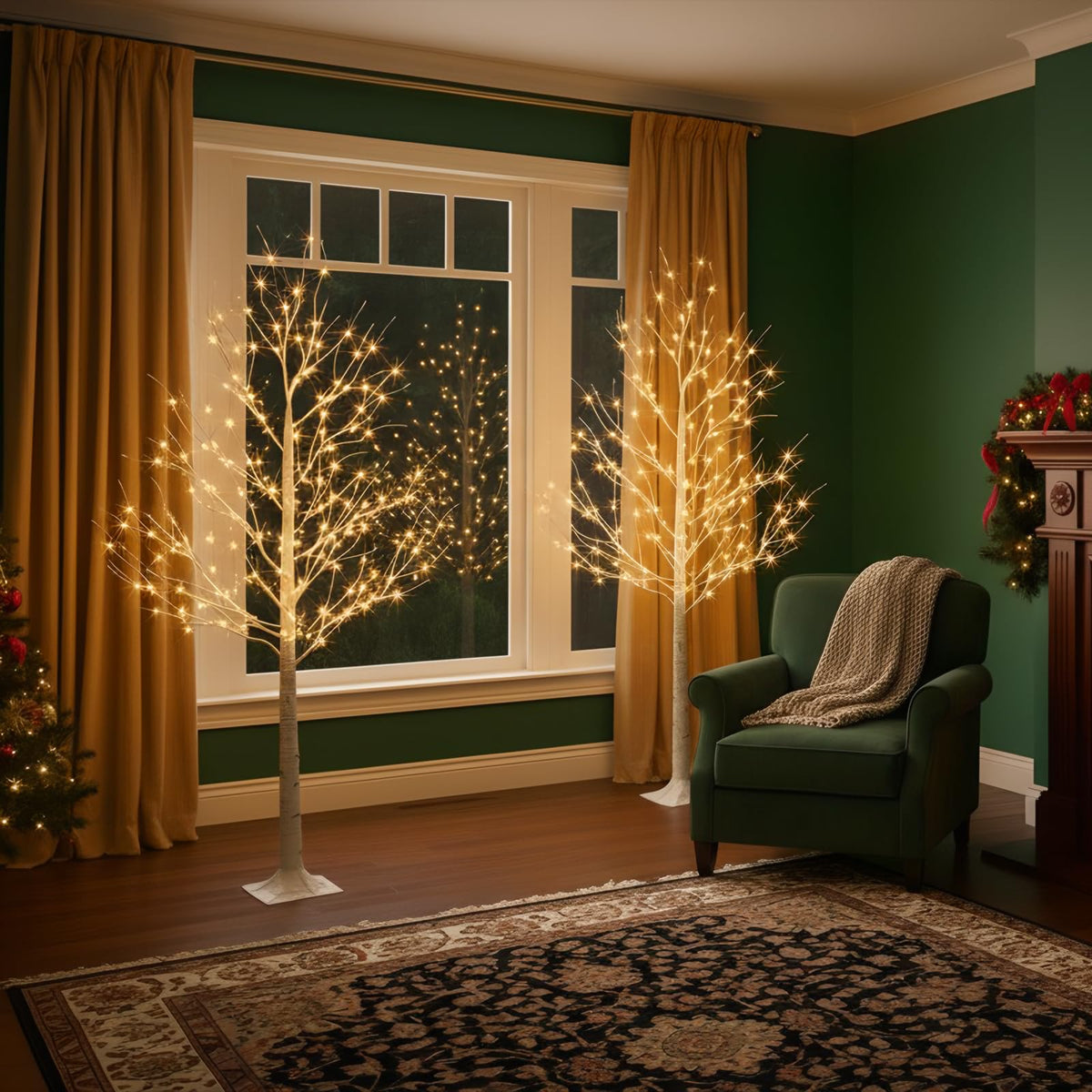 6ft Lighted Birch Tree Y86781