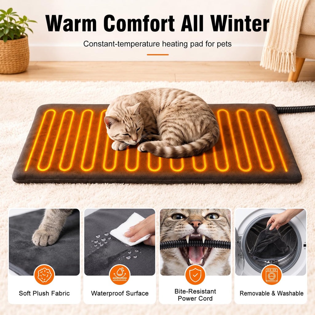 Weatherproof Insulated Heated Cat House with Heating Pad S1240