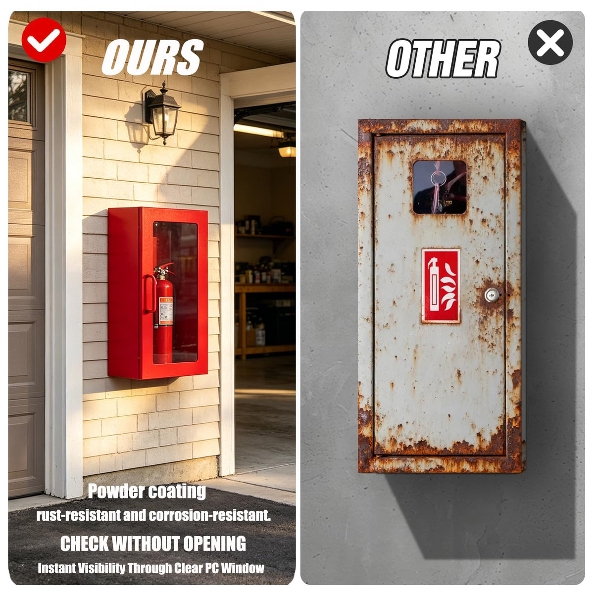 5lb Steel Fire Extinguisher Cabinet M147