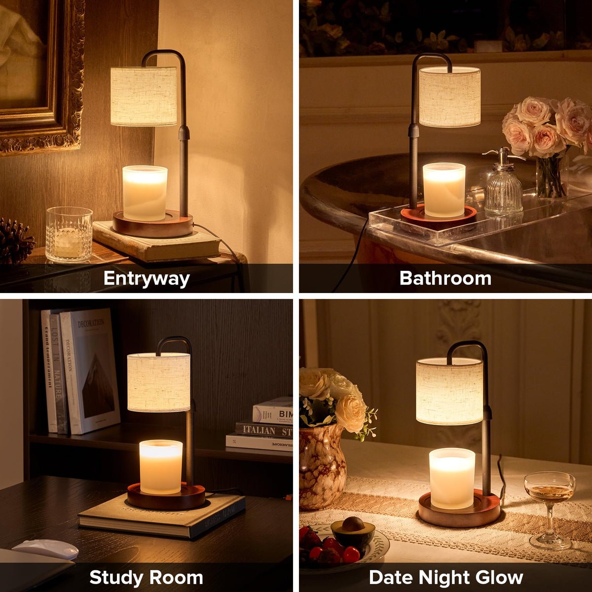 Dimmable Candle Warmer Lamp with Timer Z854694
